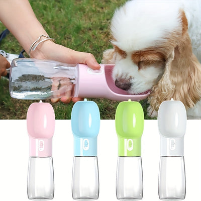 Portable Dog Water Bottle - Leakproof Pet Drinking Bottle with Bowl for Travel and Outdoor Activities - Maximus Echo