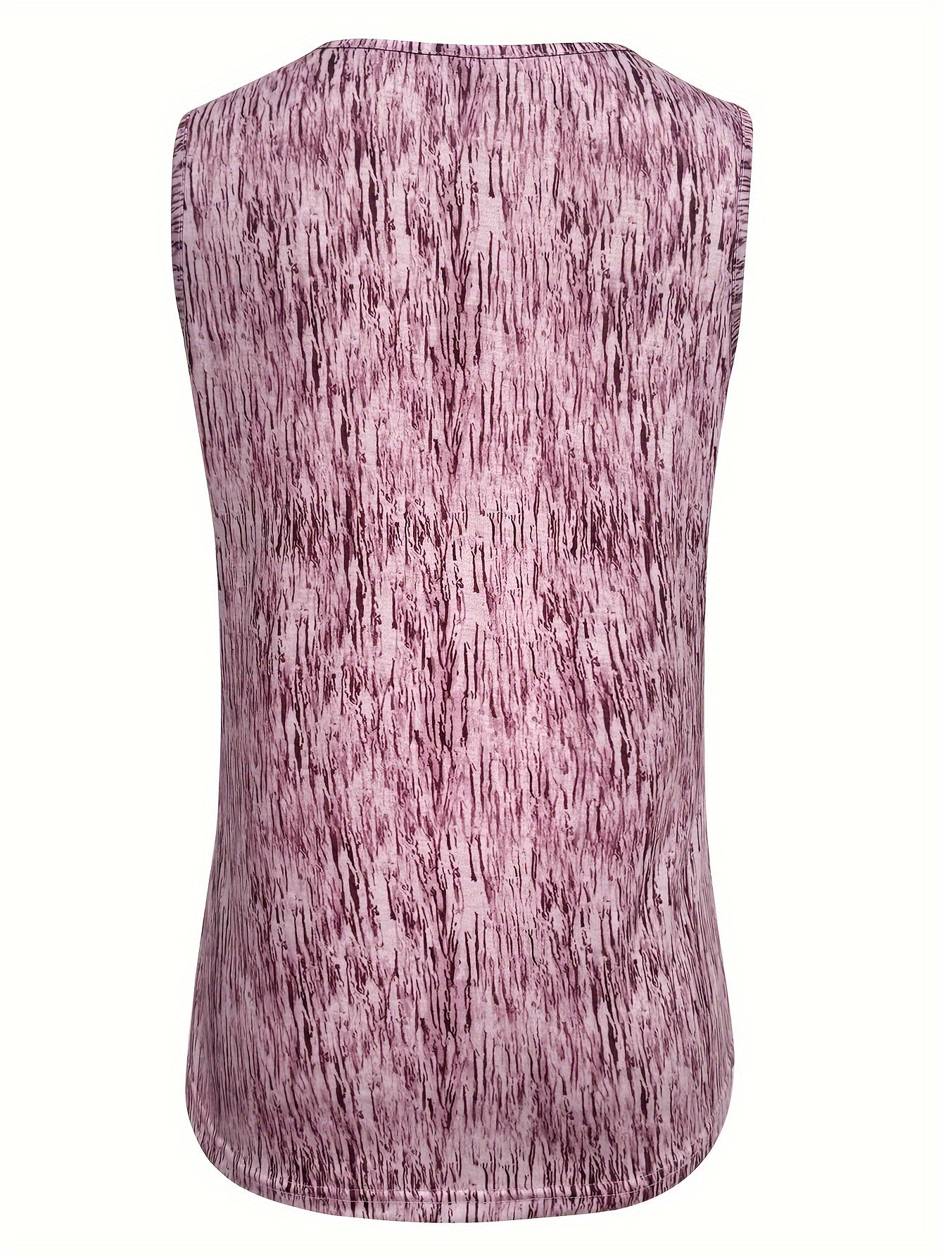 Women's Summer Square Neck Sleeveless Tank Top - Floral Print Ruching Detail, Stretchy Polyester-Spandex Blend, Machine Washable - Maximus Echo