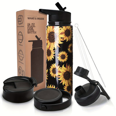 Gome American Flag & Eagle 40 oz Tumbler with Handle - Stainless Steel Cup with Straw Maximus Echo