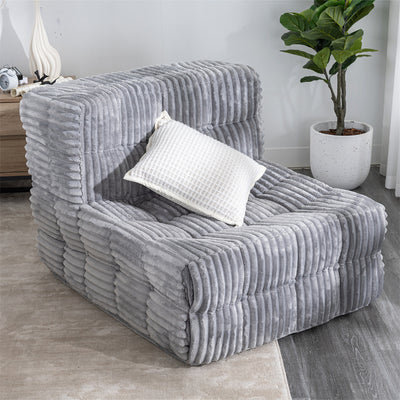 Bean Bag Beanbag Chair for Adults Fireside Floor Togo Sofa with High Density Comfortable Memory Foam for Living Room, Bedroom - Maximus Echo