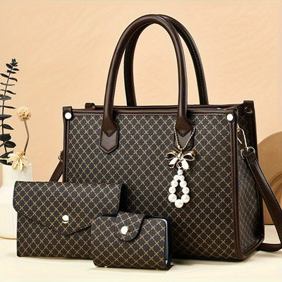 Women's High-end Handbag - Large Capacity, Coin Purse + Card Holder - Fashionable Shoulder Bag for Middle-aged Mothers - Maximus Echo