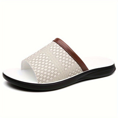 Men's Sleek Thin Design Slippers, Non-slip Comfortable Sandals for Indoor and Outdoor Use - Maximus Echo