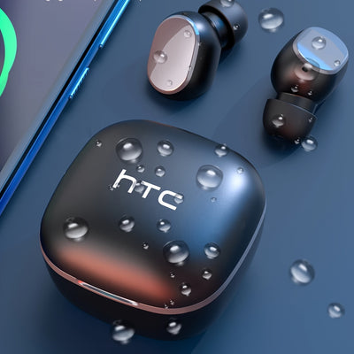 HTC True Wireless BT Earbuds 2, in-Ear Headphones Noise Cancellation, Built-in Mic/32H Playtime for Calling - Maximus Echo