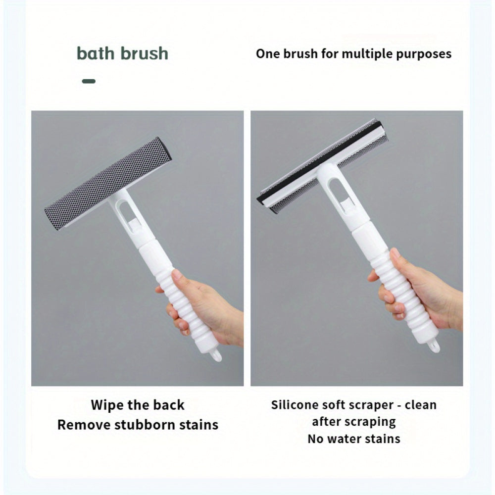 1pc 3-in-1 Glass Cleaning Spray with Dual-Sided Rubber Broom & Microfiber Cloth Maximus Echo