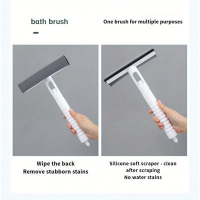 1pc 3-in-1 Glass Cleaning Spray with Dual-Sided Rubber Broom & Microfiber Cloth Maximus Echo