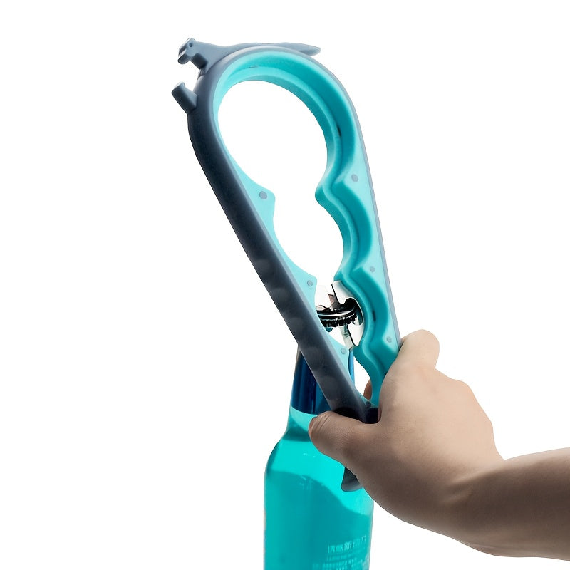 1pc - New Arrival - New 6-in-1 Multi-functional Easy Twist Bottle Opener - Comes With Four Sizes Of Can Openers, Non-slip Multi-functional Bottle And Jar Opener/ Suitable For Most Beginners, Elderly People, Those With Limited Maximus Echo