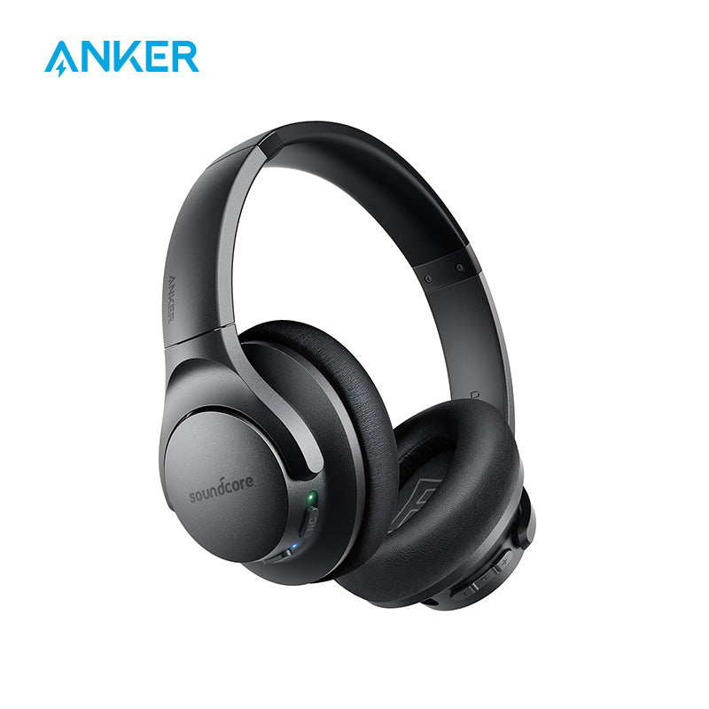 Anker Soundcore Life Q20 Hybrid Active Noise Cancelling Headphones, Wireless Over Ear Headphones with 40H Playtime, Hi-Res Audio, Deep Bass, Memory Foam Ear Cups and Headband - Maximus Echo