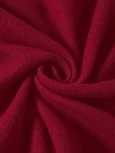 Women's Burgundy Hooded Sweatshirt - Maroon Winter Warm Pullover Hoodie Maximus Echo