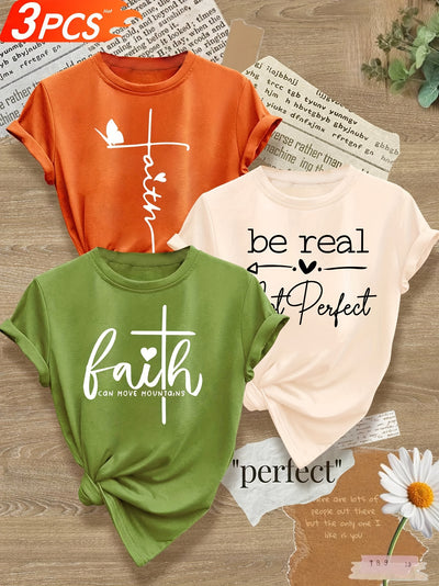 Love Heart English Letter Line Mixed Combination Retro Style Women'S Summer Multi-Color Optional S-XXL - Maximus Echo