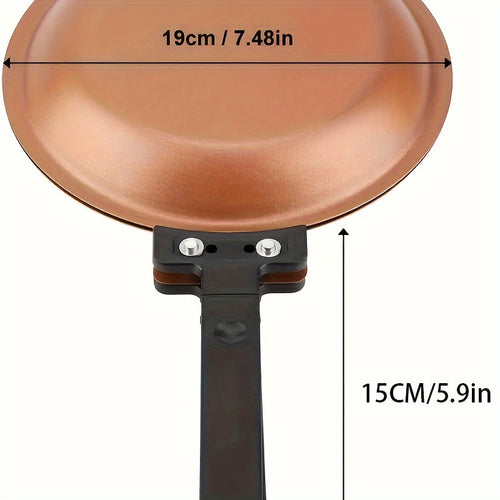 [Non-Stick Pancake Pan] Faridabio Double-Sided Pancake Pan | Non-Stick Copper, Easy to Flip, Durable & Dishwasher Safe, Ideal for Daily Cooking, Perfect Gift for Food Enthusiasts, Omelette Maker, Modern Kitchenware, Nonstick Maximus Echo