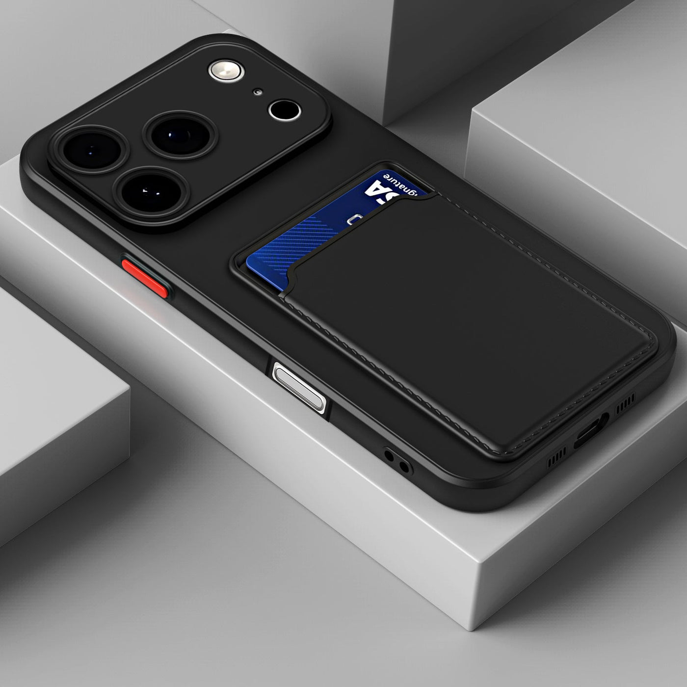 A Protective Cover for Apple for iphone 17, Air 16, And Pro Max Plus Models 15, 14, 13, 12, And 11, Featuring a Card Slot And a Back Panel. Maximus Echo