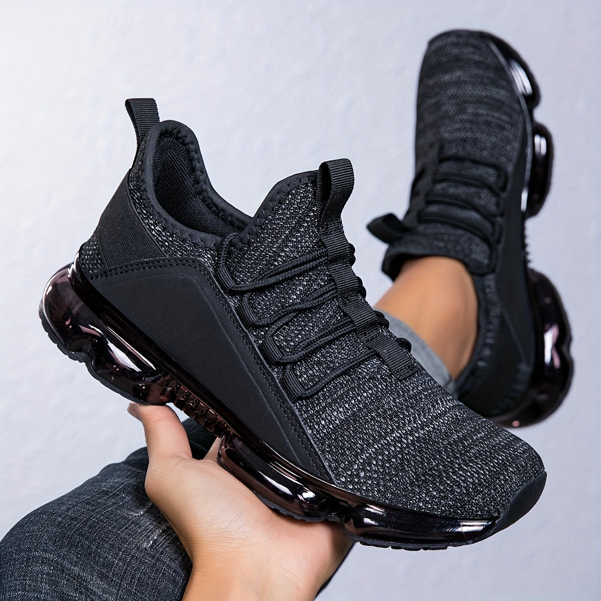 New Summer Men'S Breathable Knitted Sports Shoes, Lightweight Air Cushioning Casual Running Shoes for Couples. Maximus Echo