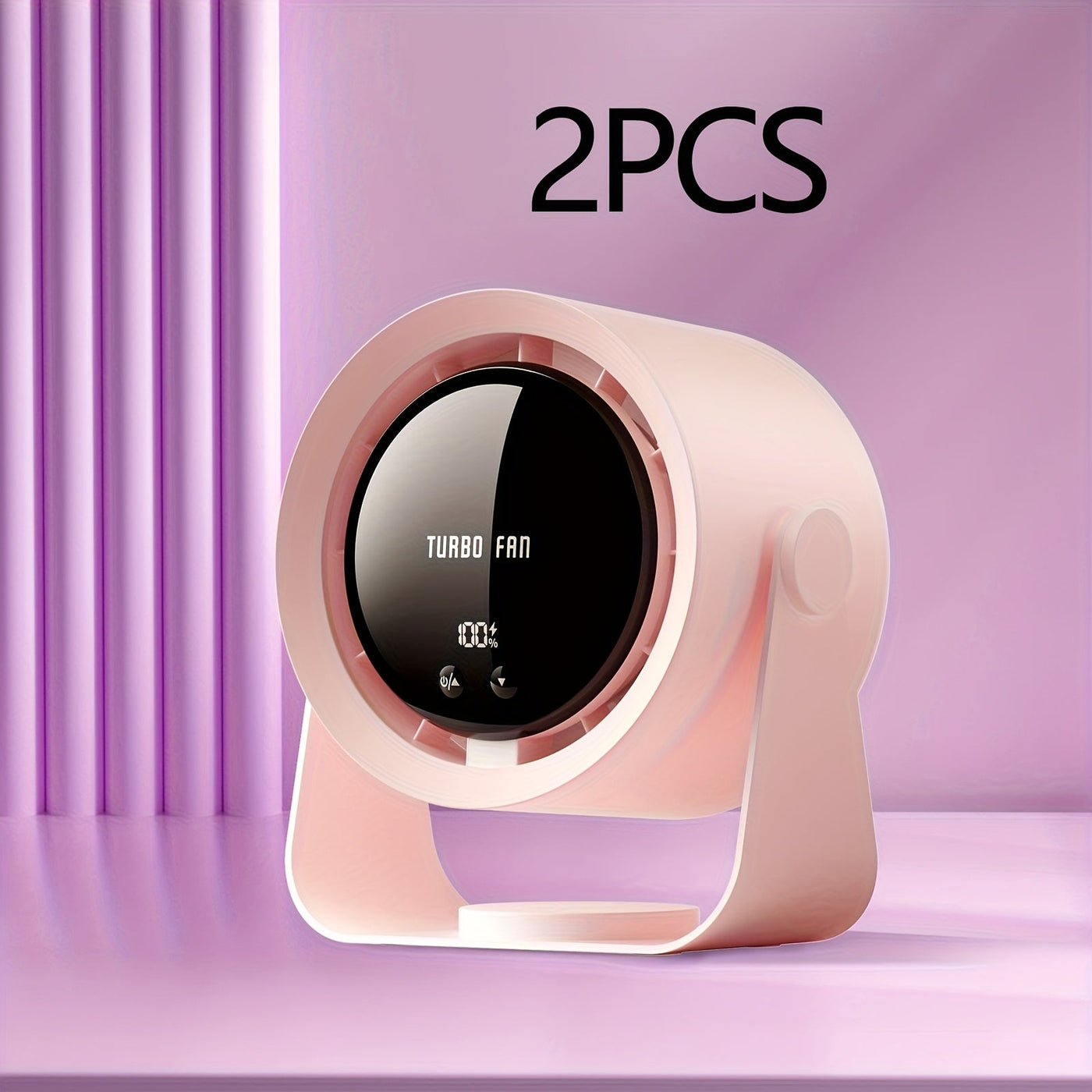 USB Charging Fan with Digital Display, 100-Speed Turbo Powerful Fan, Strong Wind Cooling for Summer Maximus Echo