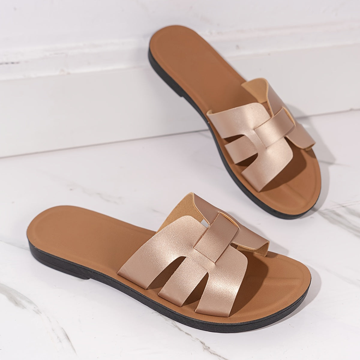 Spring-Summer New Women's Fashionable Comfortable Versatile Beach Slides - Maximus Echo