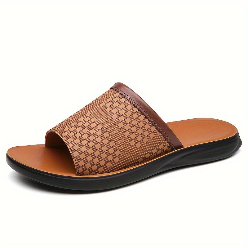 Men's Sleek Thin Design Slippers, Non-slip Comfortable Sandals for Indoor and Outdoor Use - Maximus Echo