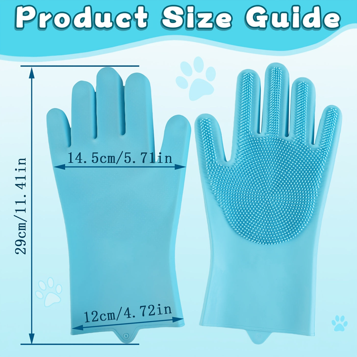 (1/2/3 Pairs)2-in-1 Pet Dog Bath Gloves, Pet Brush SiliconeBath Massage Brush, Dog RubbingBathsupplies - Maximus Echo