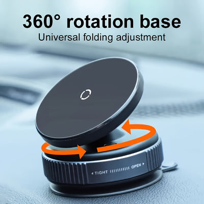 2025 Model 360° Adjustable Vacuum Suction Phone Holder, Car, Kitchen, Bathroom - Stable and Secure, Fits All Smartphones,| Fashionable Phone Stand | Vacuum Suction Tech - Maximus Echo