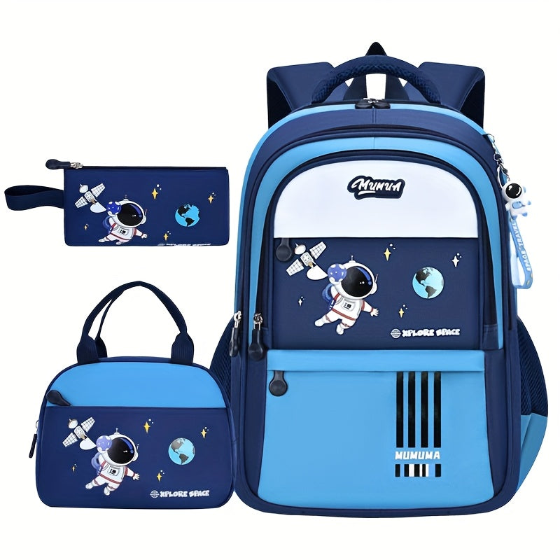 Astronaut Cartoon Backpack, Lightweight Bag for School for Teenager Maximus Echo