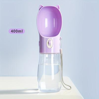 Portable Dog Water Bottle - Leakproof Pet Drinking Bottle with Bowl for Travel and Outdoor Activities - Maximus Echo