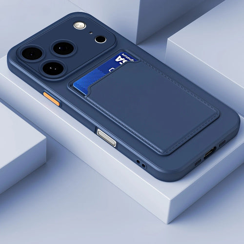 A Protective Cover for Apple for iphone 17, Air 16, And Pro Max Plus Models 15, 14, 13, 12, And 11, Featuring a Card Slot And a Back Panel. Maximus Echo