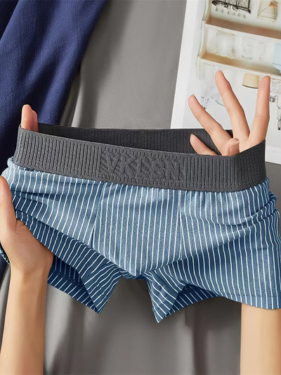 3pcs Men's Seamless Breathable Stretchy Boxer , Men's Underwear, Multicolor Set - Maximus Echo