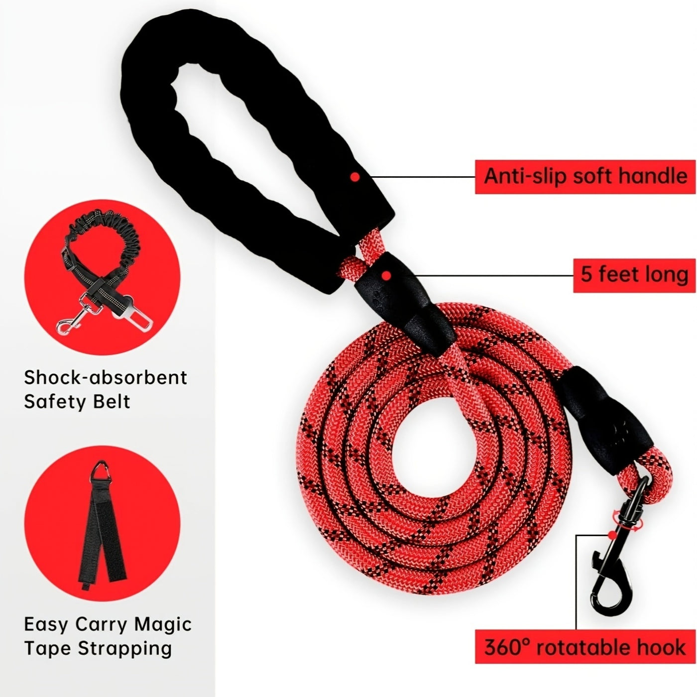 Reflective Adjustable No Pull Dog Harness | Breathable Dog Collar With Handle, No Choke Pet Vest For Small And Large Dogs - Maximus Echo