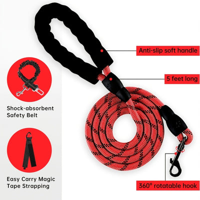 Reflective Adjustable No Pull Dog Harness | Breathable Dog Collar With Handle, No Choke Pet Vest For Small And Large Dogs - Maximus Echo