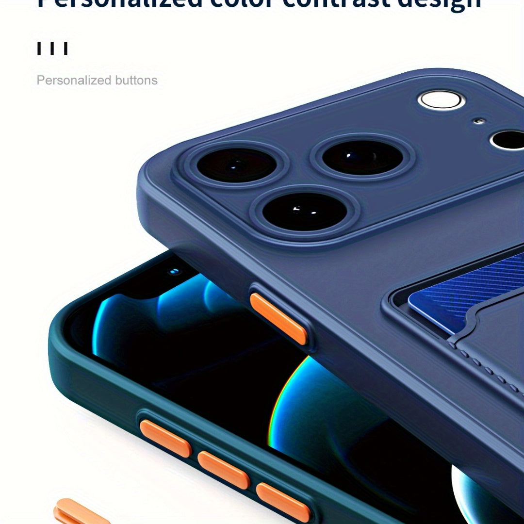 A Protective Cover for Apple for iphone 17, Air 16, And Pro Max Plus Models 15, 14, 13, 12, And 11, Featuring a Card Slot And a Back Panel. Maximus Echo