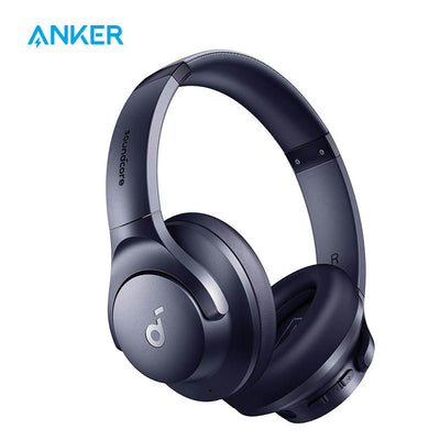 soundcore by Anker Q20i Hybrid Active Noise Cancelling Headphones, Wireless Over-Ear Bluetooth, 40H Long ANC Playtime, Hi-Res Audio, Big Bass, Customize via an App - Maximus Echo
