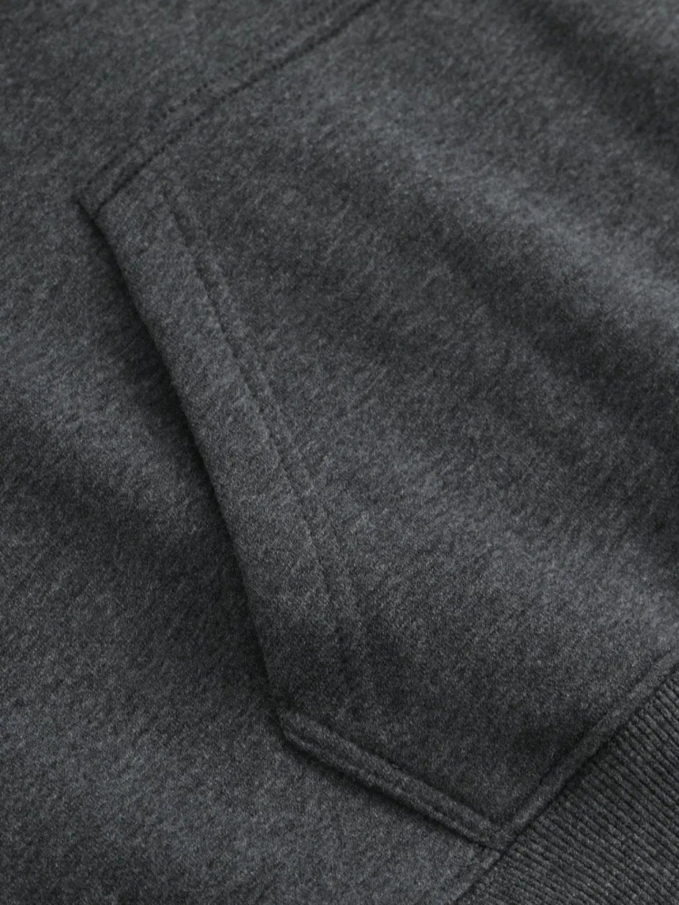 Women's Oversized Dark Gray Hooded Sweatshirt with Kangaroo Pocket Maximus Echo