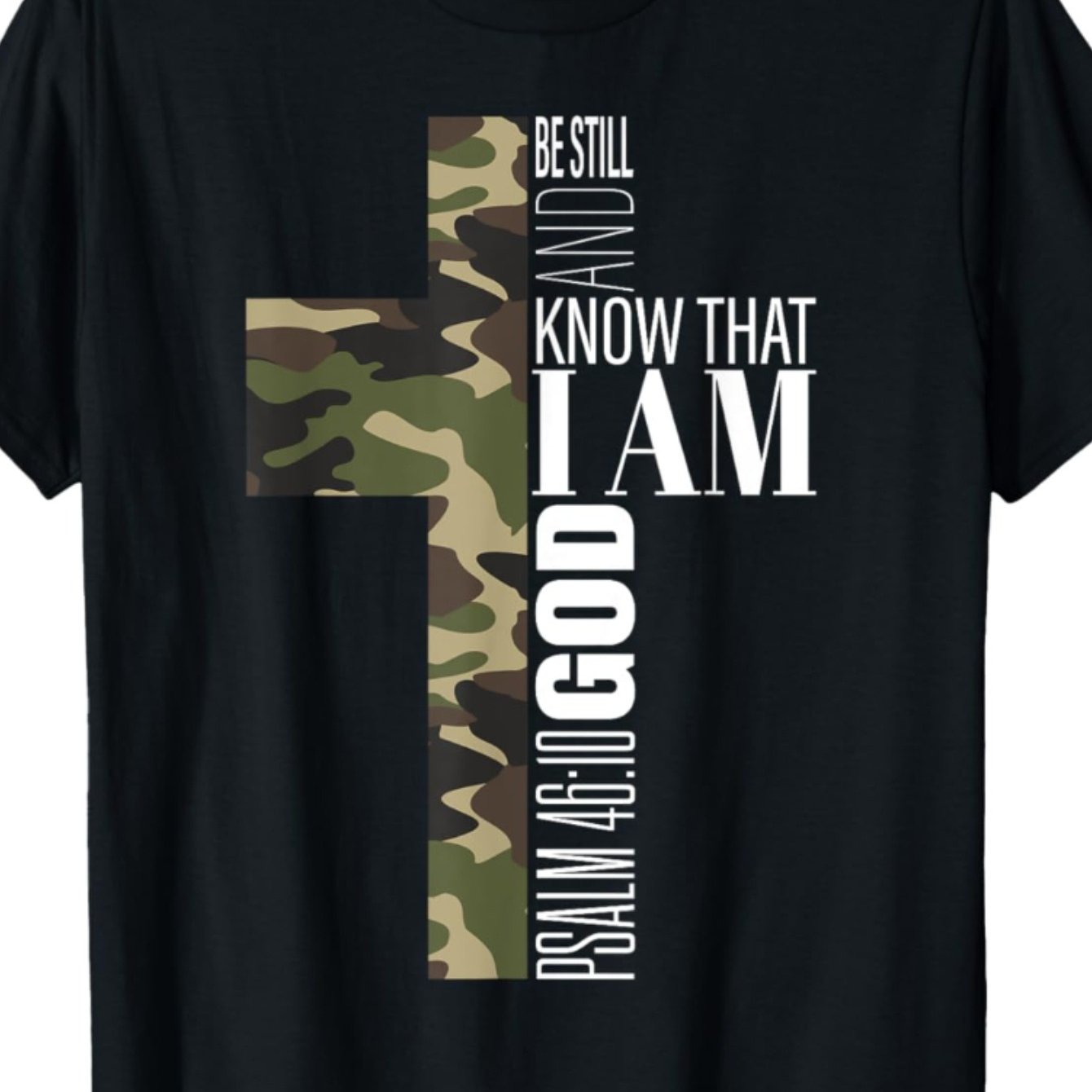Men's "Be Still & Know That I Am God" Christian Graphic T-Shirt - 100% Cotton - Maximus Echo