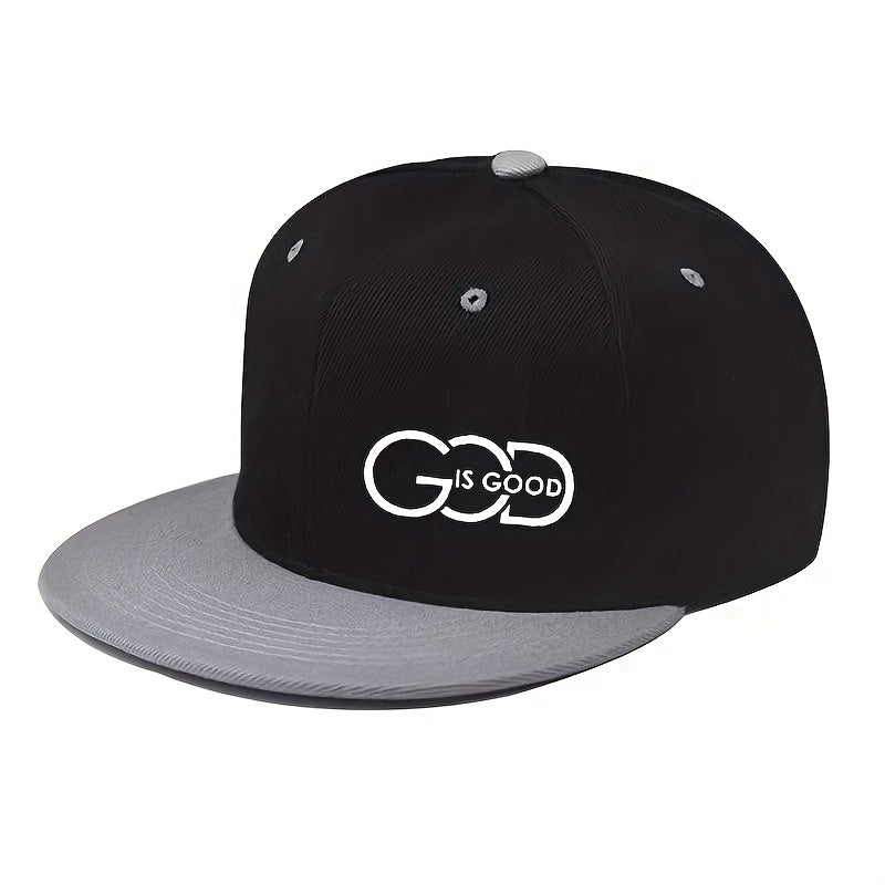Lightweight Adjustable Unisex| Urban Streetwear Hat with "GOD IS GOOD" Design, 5 Colors (Black/Grey/Green/Navy/Red), Breathable Material - Maximus Echo