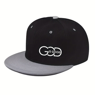 Lightweight Adjustable Unisex| Urban Streetwear Hat with "GOD IS GOOD" Design, 5 Colors (Black/Grey/Green/Navy/Red), Breathable Material - Maximus Echo