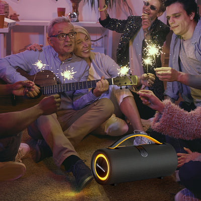 60W  Portable Wireless Speaker - High-power Subwoofer, 7 Modes Of RGB Ambient Light, Long Battery Life, Suitable For Family Outdoor Parties - Maximus Echo