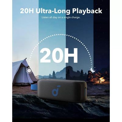 Soundcore Select 3 Portable Outdoor Speaker, 16W Outdoor Speaker, Wireless Speaker, Bass Up Technology, 20H Playtime - Maximus Echo