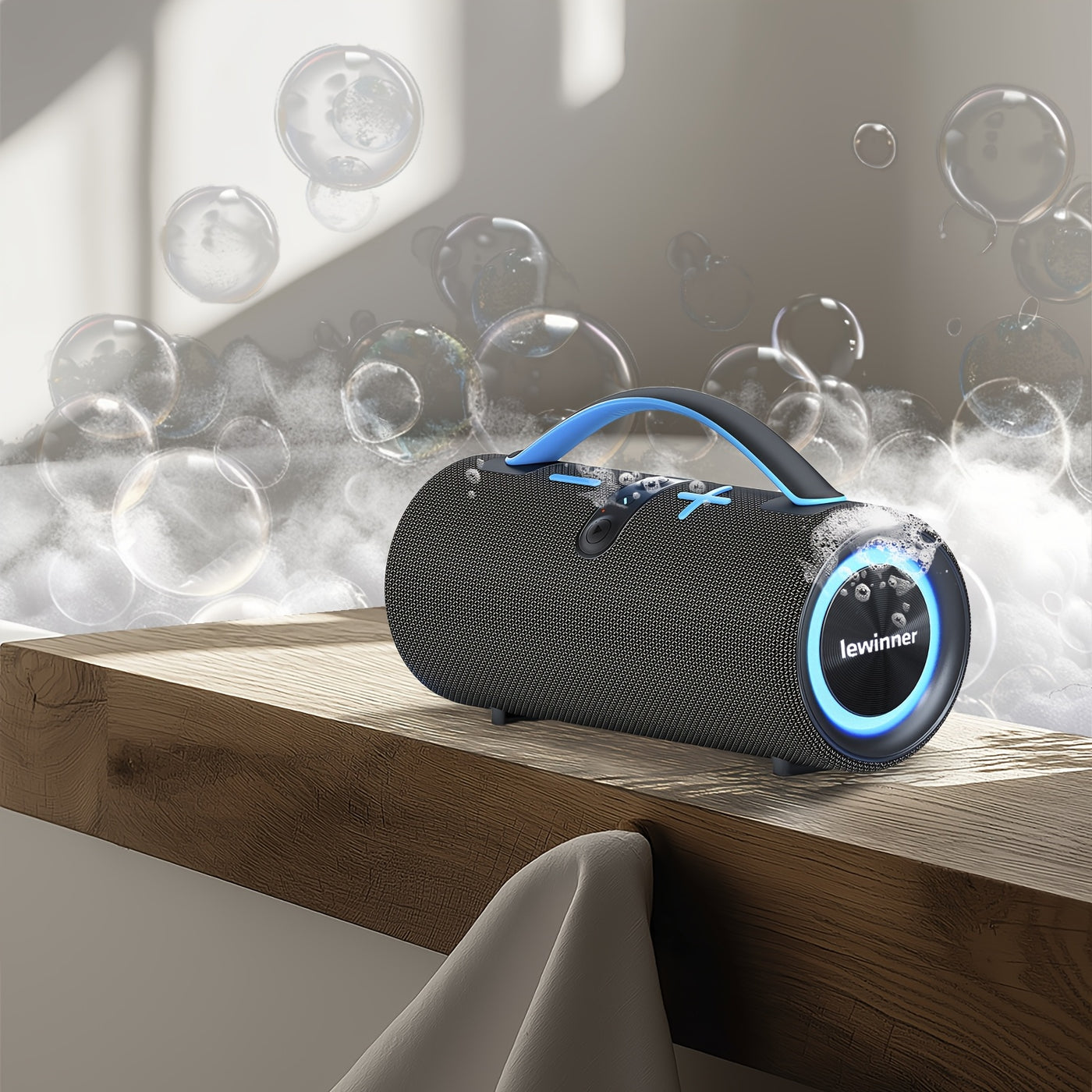 60W  Portable Wireless Speaker - High-power Subwoofer, 7 Modes Of RGB Ambient Light, Long Battery Life, Suitable For Family Outdoor Parties - Maximus Echo
