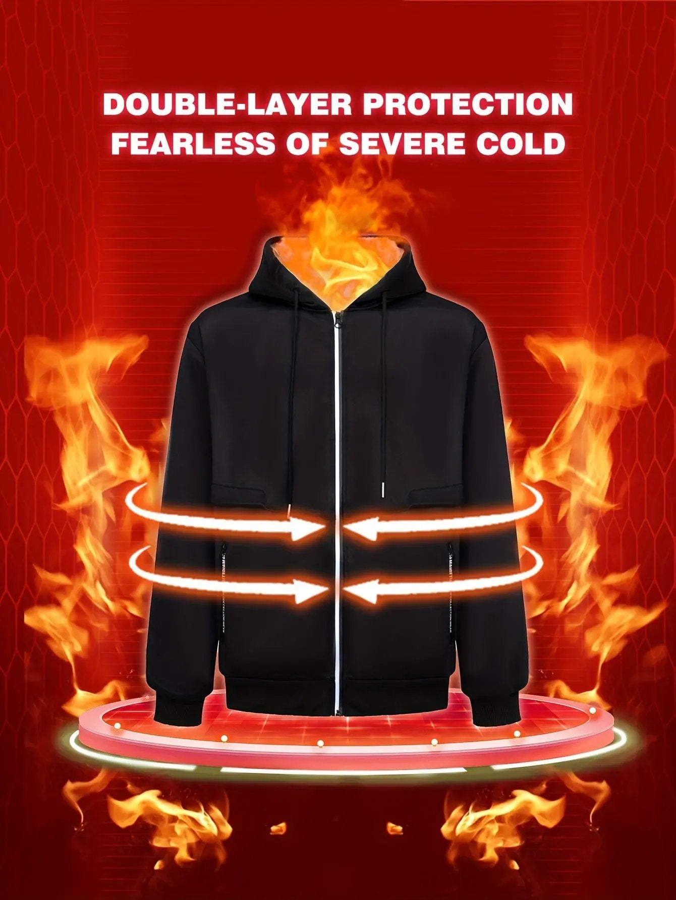 Men'S Christian Religious Hooded Jacket - Saves My Life Graphic Zip-Up Coat with Front Pocket, Black & White Religious Apparel for Church