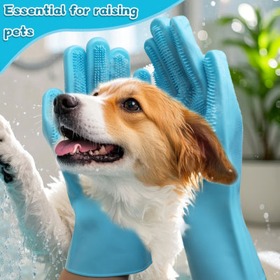 (1/2/3 Pairs)2-in-1 Pet Dog Bath Gloves, Pet Brush SiliconeBath Massage Brush, Dog RubbingBathsupplies - Maximus Echo