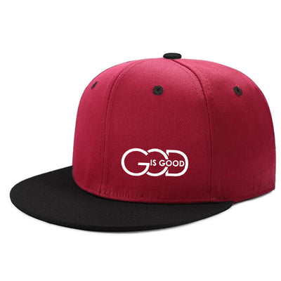 Lightweight Adjustable Unisex| Urban Streetwear Hat with "GOD IS GOOD" Design, 5 Colors (Black/Grey/Green/Navy/Red), Breathable Material - Maximus Echo