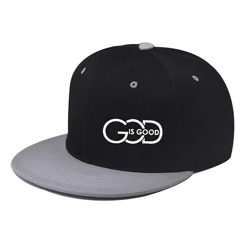 Lightweight Adjustable Unisex| Urban Streetwear Hat with "GOD IS GOOD" Design, 5 Colors (Black/Grey/Green/Navy/Red), Breathable Material - Maximus Echo