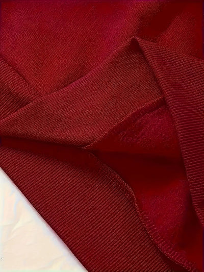 Women's Burgundy Hooded Sweatshirt - Maroon Winter Warm Pullover Hoodie Maximus Echo