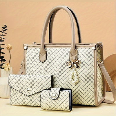 Women's High-end Handbag - Large Capacity, Coin Purse + Card Holder - Fashionable Shoulder Bag for Middle-aged Mothers - Maximus Echo