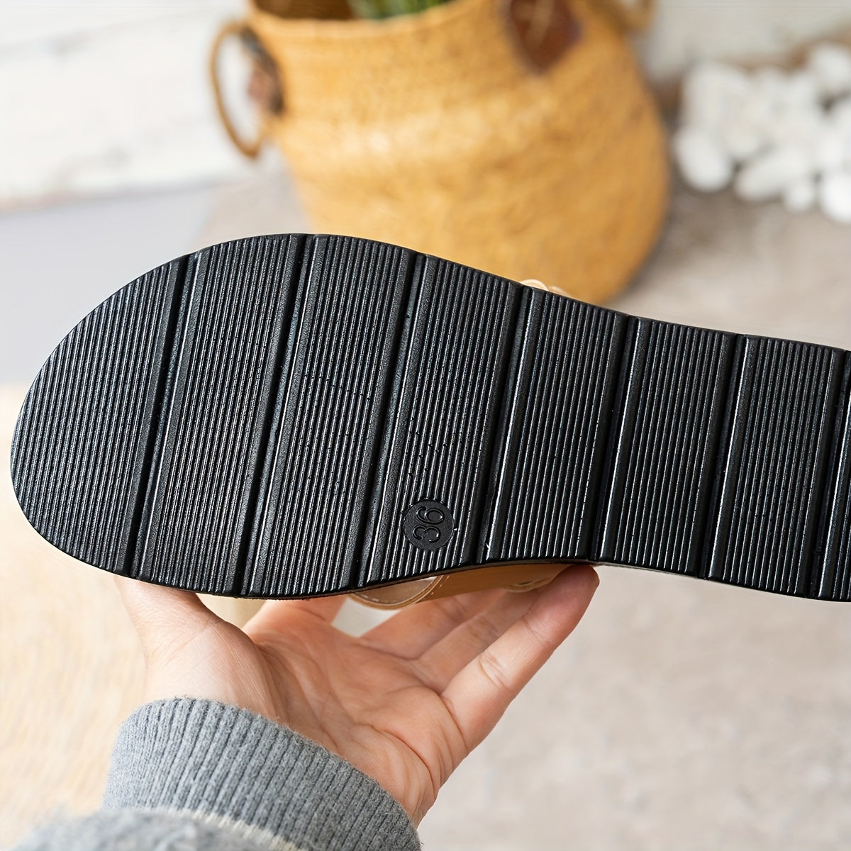 Women's Sandals | Comfortable Slip-On Flat with Open Toe Design, Synthetic Upper & Inner, Low Heel, Summer Footwear - Maximus Echo