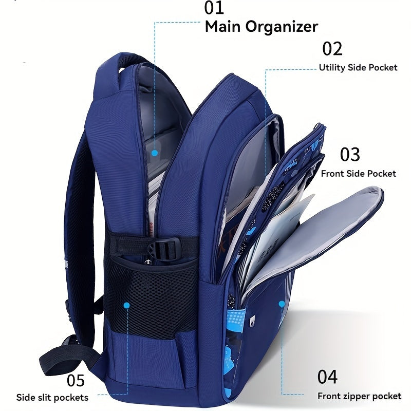 Elementary school students schoolbag boys 1-3-6 grades 6-12 years old lightweight Maximus Echo