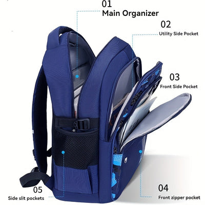 Elementary school students schoolbag boys 1-3-6 grades 6-12 years old lightweight Maximus Echo