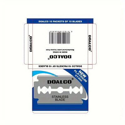 10/100pcs Stainless Steel Double-sided Blade - Maximus Echo