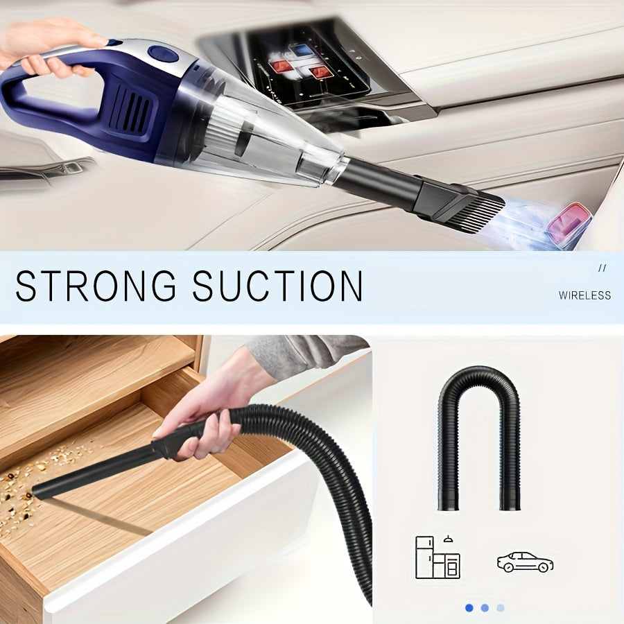 Car Vacuum Cleaner 5000pa Strong Suction, Powerful Handheld Wireless, USB Charging Long Working, Car Accessories For Men Women, Suitable For Cars, Homes, Offices, Pet Hair Cleaning - Maximus Echo