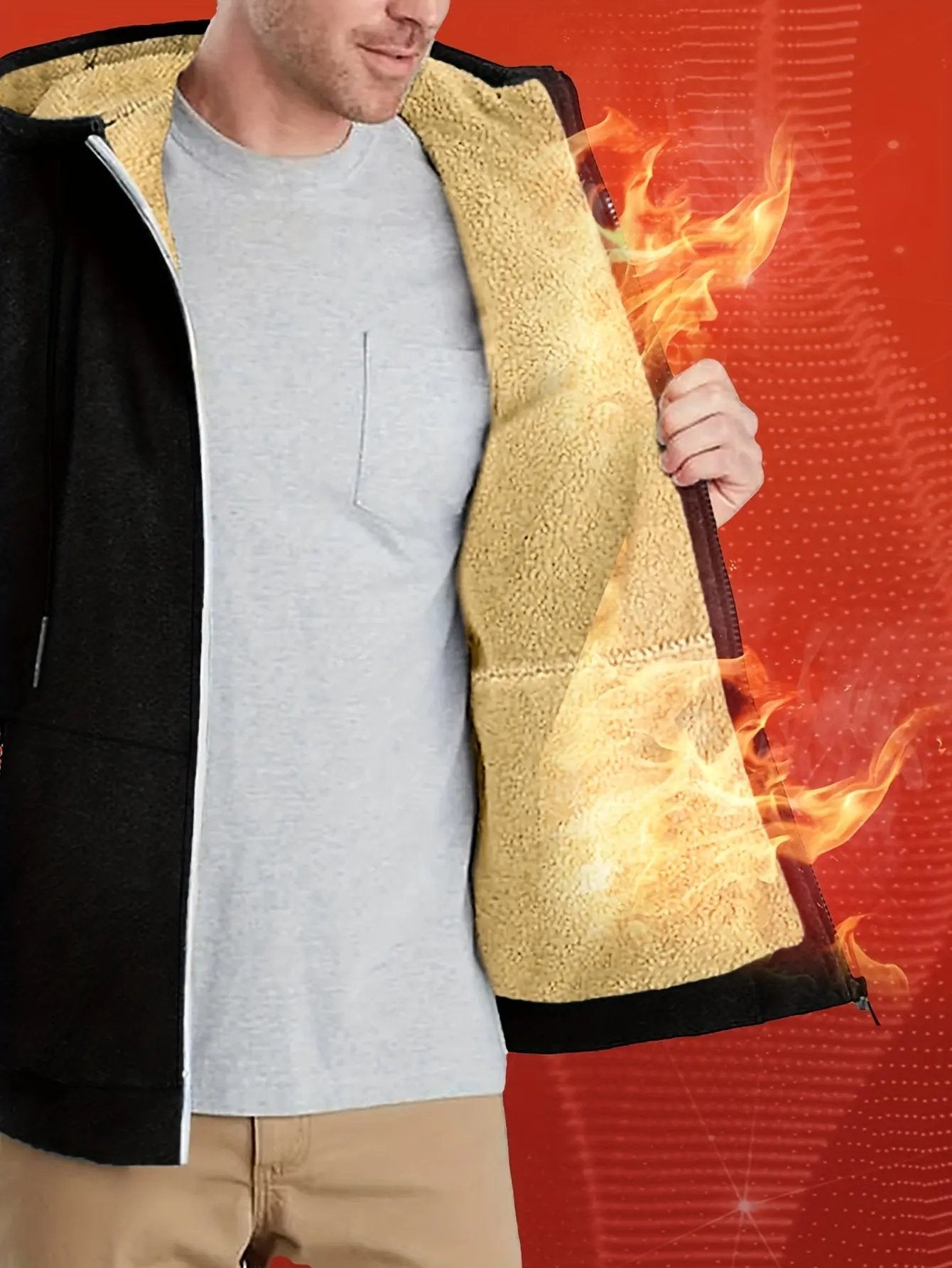 Men'S Christian Religious Hooded Jacket - Saves My Life Graphic Zip-Up Coat with Front Pocket, Black & White Religious Apparel for Church