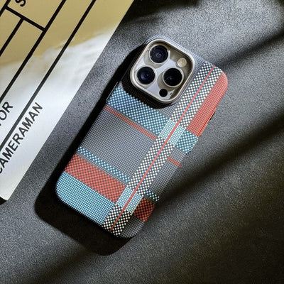 Luminous for Iphone Magnetic Suction iPhone Case Kevlar Texture Smartphone Protector - Maximus Echo