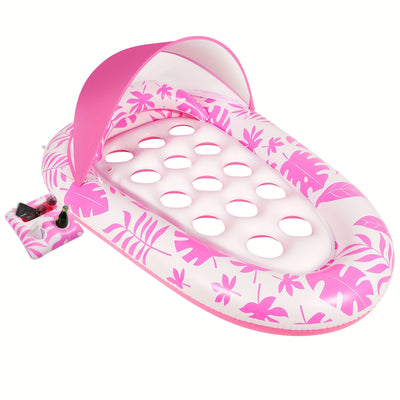 Inflatable Pool Float Adult - Pool Floaties Lounger Floats Raft Floating Chair Water Floaties for Swimming Pool Lake Lounge Float with Cup Holders Beach Pool Party Toys for Adults - Maximus Echo